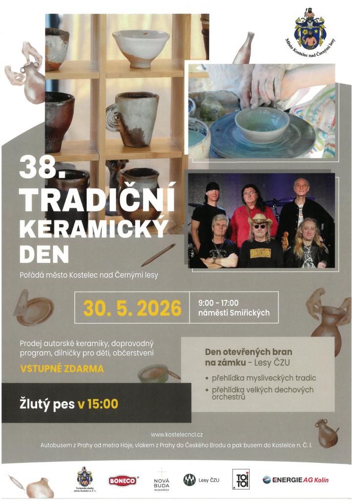 Tradiční keramický den v Kostelci n.Č.l. 30.5.2026