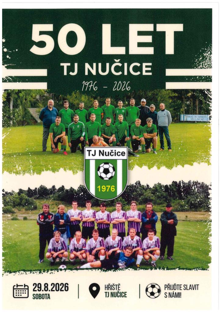 TJ Nučice  - 50&nbsp;let fotbalu