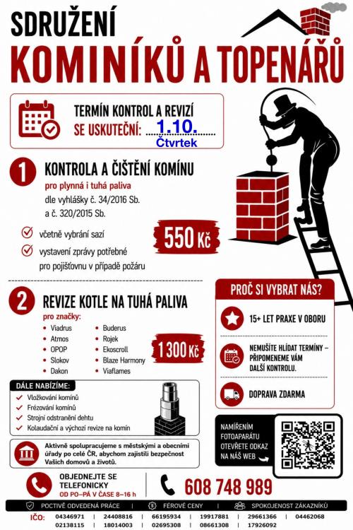 Kominictví 1.10.2026